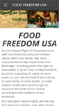 Mobile Screenshot of foodfreedomusa.org