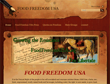Tablet Screenshot of foodfreedomusa.org